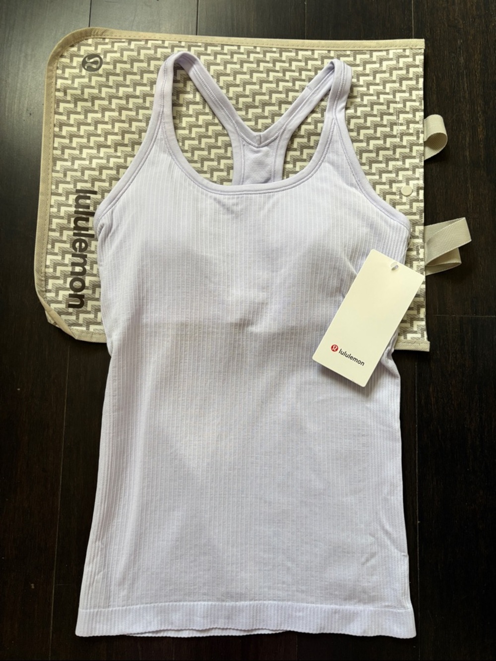 LULULEMON EBB TO STREET TANK IN LAVENDER FROST SZ 6 NWT